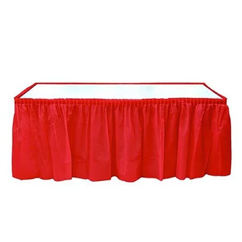 

Table Skirt Red