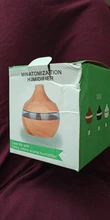 Oil-Diffuser Humidifier Usb Essential-Aroma Wood-Grain Ultrasonic Mist-Maker Led-Light
