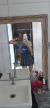 Plaid Skirt Pleated Harajuku School-Girl High-Waist Korean Plus-Size Women Zipper Sexy