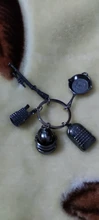 PUBG-Llavero Playerunknowns Battlegrounds, mochila, armadura, casco, Pan 98k, llavero con anilla, joyería del ejército