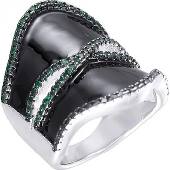 

Jay VI ring with enamel and cubic zirconia