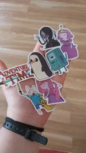 Adventure Time-funda de teléfono para motocicleta, grafiti, guitarra, monopatín, impermeable, pegatina de Graffiti, juguete al por mayor, 10/30/50 Uds.