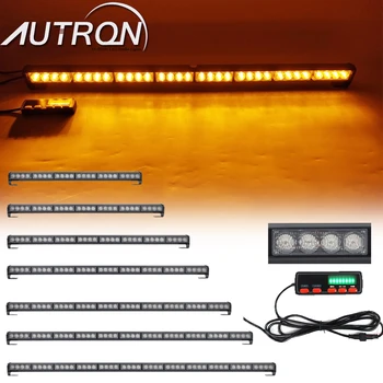 

31" 39" 48" LED Emergency Warning Traffic Advisor Safety Signal Directional Strobe Light Bar Amber For Tow Plow Truck Wrecker