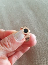 AENINE-anillo de bodas de acrílico con números romanos, diseño Original, joyería para mujeres, Anillos de compromiso de acero inoxidable de oro rosa AR17162