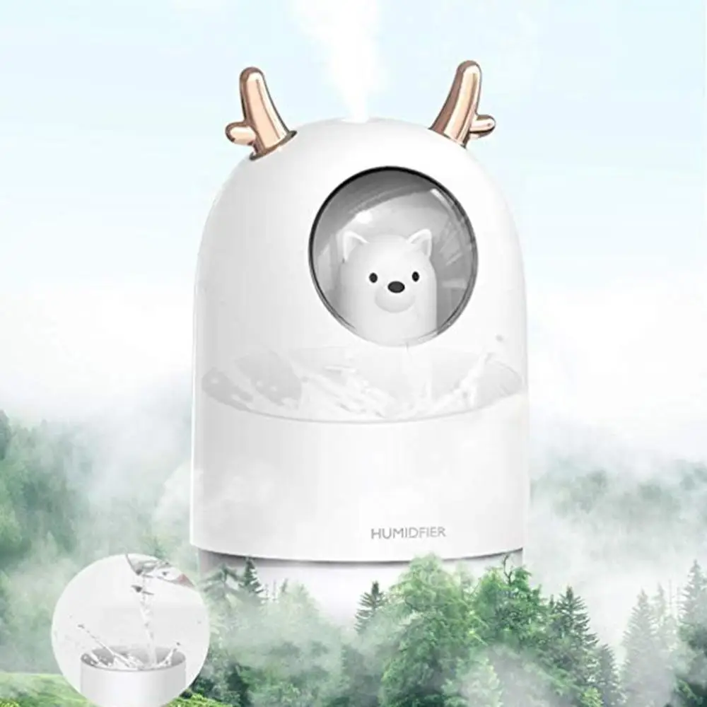 K9 Cute Pet Deer Usb Humidifier Cute Rabbit Small Purifier Air Hydration Home Office Bedroom Mute Gifts