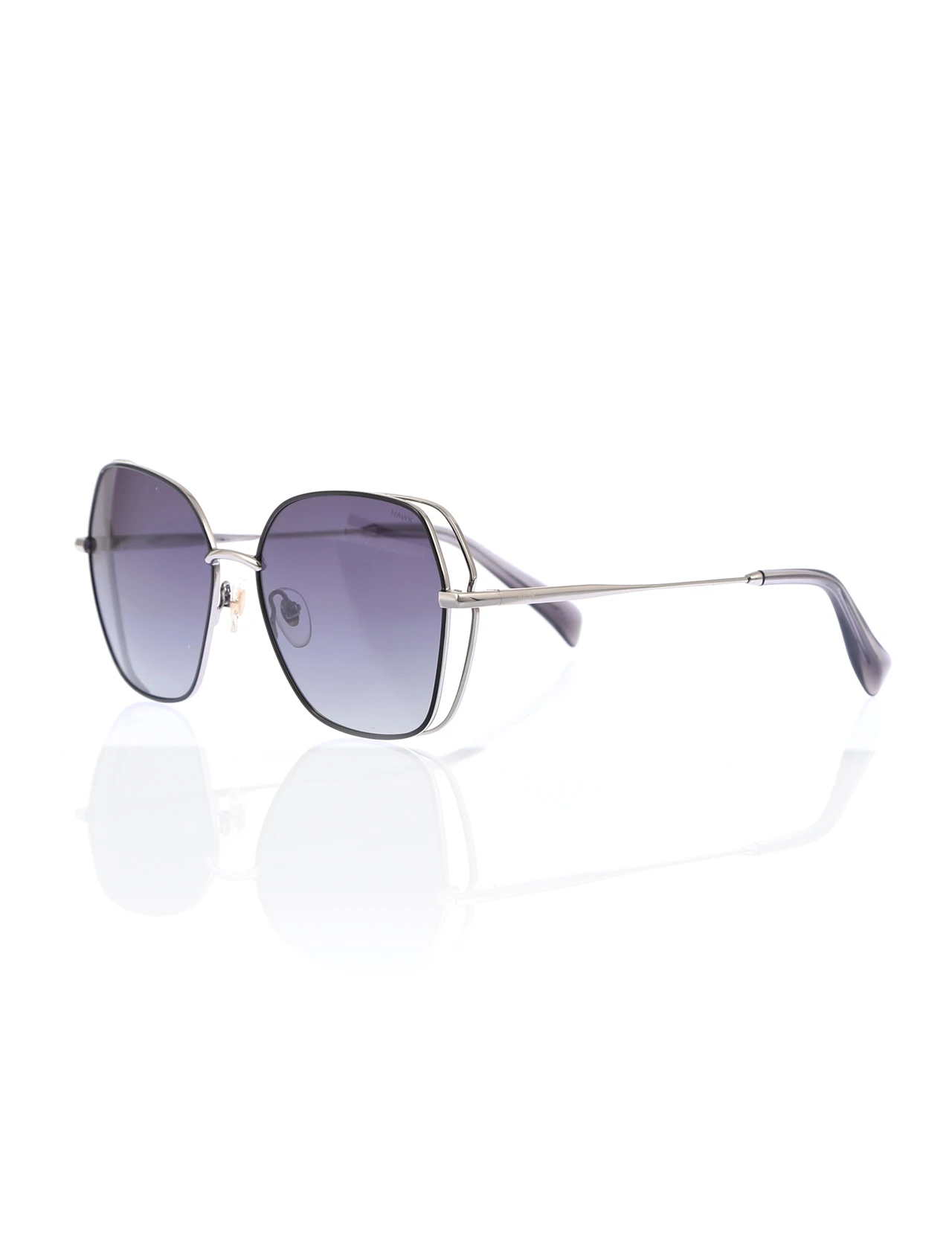 

Women's sunglasses hw 1833 03 metal black unspecified 56 -- hawk