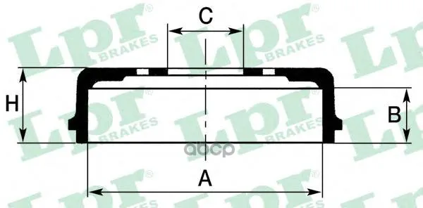 Барабан Тормозной Mazda 323 98-04 Lpr 7d0555 Lpr арт. 7D0555