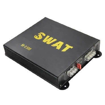 Усилитель SWAT M-2.120 (мощность 180 Вт/2 Ом; мостовой режим; режим усиления баса (bass boost); системы защиты)