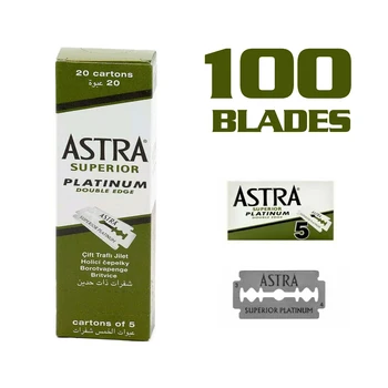 

100 pcs Original Astra Superior Platinum Double Edge Shaving Razor Blades