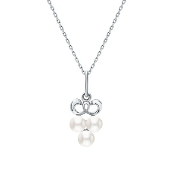 

Silver Pendant with pearls cultured sunlight sample 925
