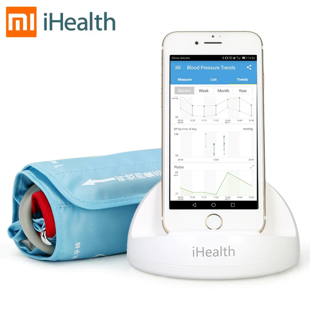 

Tonometer Xiaomi iHealth Blood Pressure Monitor Smart Arm Upper With Cuff Automatic Electronic Sphygmomanometer For IOS &Android