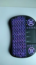 Air-Mouse Touchpad Tv-Box Remote-Control Russian Backlit I8 Mini Wireless-Keyboard Android