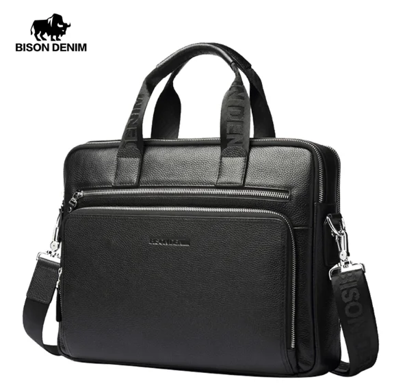 ^Cheap Мужской портфель из натуральной кожи Bison Denim N2333-3 ^Cheap Мужской портфель из натуральной кожи Bison Denim N2333-3
