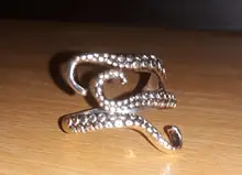 DoreenBeads-anillos de moda para hombre, Color plata, aleación de acero, estilo pulpo Vintage, Patrón Irregular, accesorios, 1 ud.