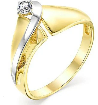 

Master brilliant ring with 1 yellow gold diamond