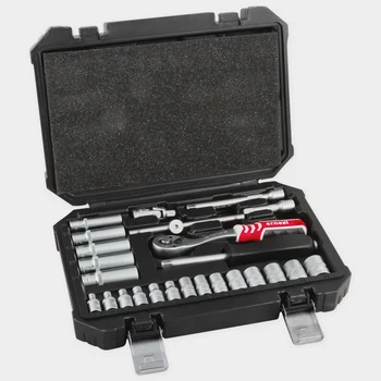 

Tool Set in plastic case, 25 items, 1/4 inch [Arnezi R0900025]