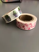 Cinta de Papel de mapa jiataiheworld, 2291 patrones, washi, seta, pájaro, rayas, hoja, ciervo, marrón, bricolaje, 1 rollo/lote, envío gratis