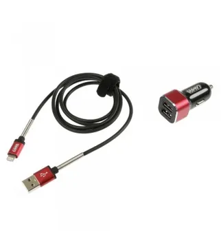 

UNIVERSAL KIT 2 in 1 APPLE 8 PIN/MICRO USB quick charge 12/24V