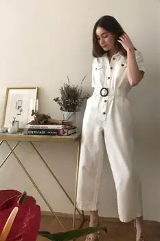 

Trendyol Arched Denim Jumpsuit TWOSS20TU0164