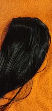 Msholy-peluca larga de pelo sintético liso para mujer, con flequillo, color rojo, Burdeos, rosa, degradado, Rubio 613