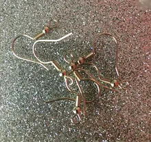 Plata oro 50 unids/lote 20 25 30 35mm aros pendientes de gran círculo oreja de alambre pendientes cables para la fabricación de la joyería DIY resultados