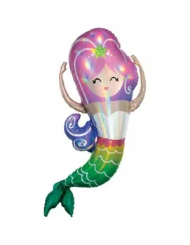 

Mermaid balloon Iridescent Shape 104cm