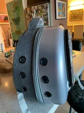 Bolsa de transporte portátil para perros y gatos, cápsula espacial transpirable, bolsa de viaje para astronauta, mochila transparente para mascotas pequeñas para exteriores