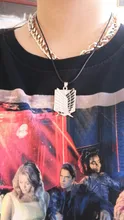 De Metal Anime ataque en las alas de la libertad titanium collar Shingeki no Kyojin collar cosplay collar de la encuesta