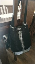 Mochila para ordenador portátil de cuero con lentejuelas para mujer, morral con cierre de personalidad, Mochila antirrobo de viaje