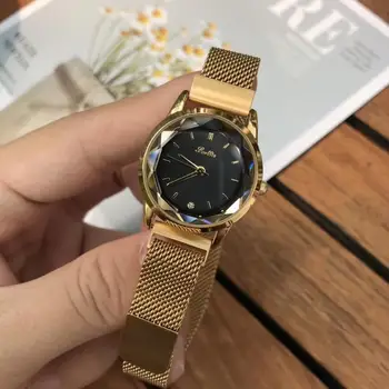 

round dial analog watch for women ladies casual femal wristwatches 2019 new fashion high quality