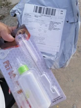 7 unid/set perro botella para gatos Alimentación de Mascotas de agua herramientas cepillo de limpieza de los pezones perforadora gato cachorro gatito Totoro conejo