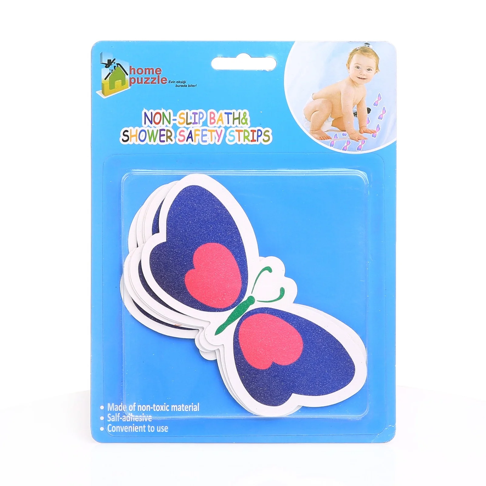 

ebebek Homepuzzle Non-Slip Bath & Shower Safety Strips 5 pcs