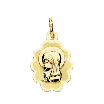 

Medal 9k gold cloud Virgin Girl 17mm. Light [AB3223GR] -Customizable-RECORDING INCLUDED IN THE PRICE