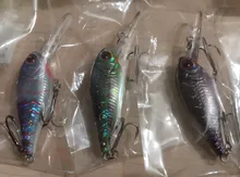 WLure-buzo de agua profundo ligero, 7g, 5cm, 3-4 metros, bamboleante, recubrimiento epoxi, anzuelos triples, señuelo, Crankbait C549