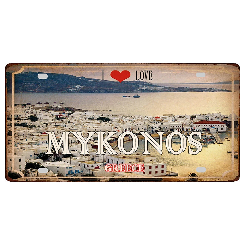 Portachiavi 3D In Cristallo Santorini Grecia – 5x5 Cm – Souvenir Turistico Con Immagine Rotante – Regalo Per Uomini E Donne