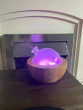 Aroma Diffuser Humidifier Aromatherapy-Machine Wooden Waterless-Off Household Spray Night-Light