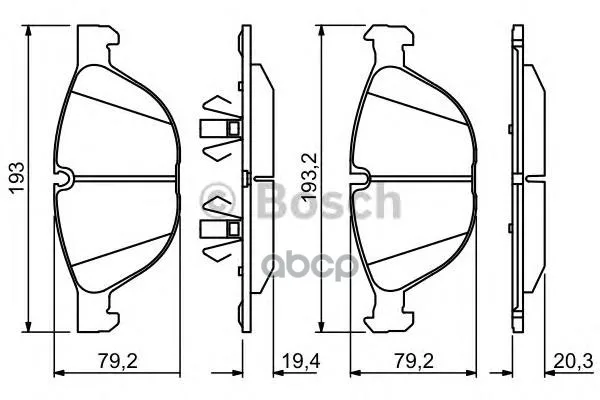 Тормозные Колодки Передние 0986494307 Bosch арт. 0986494307