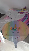 Unicorn Party Balloon Number Globos Rainbow Birthday-Party-Decorations Gradient Kids