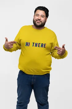 

Angemiel Wear Hi There Yellow Men 'S Sweatshirt