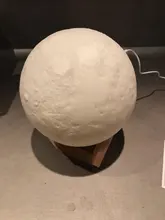 Night-Light Moon-Lamp Touch-Switch Bedroom-Decoration LED Birthday-Gift 3d-Print Rechargeable