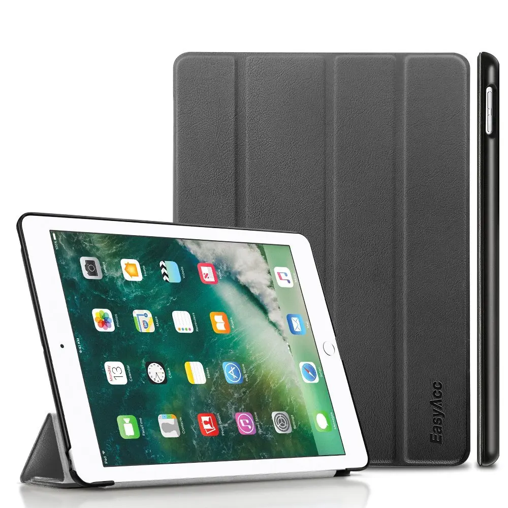 

Easyacc Case For New iPad 2017 9.7 inch PU Smart Cover Cases Magnetic Auto Wake Up Sleep Model Apple New iPad 9.7" Capa