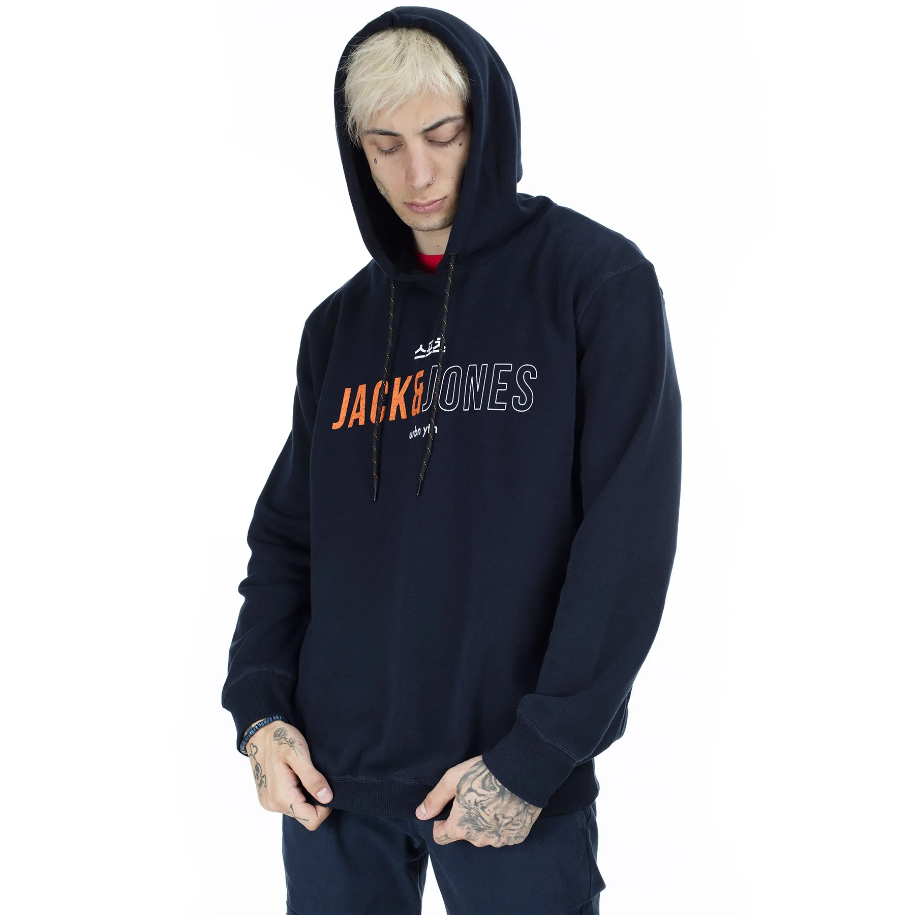 Jack& Jones Jcomondo Большой размер с капюшоном пот мужские 12159187