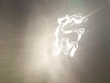 LED Deer Star Moon Curtain Light 220V 110V Christmas Garland String Fairy Lights Outdoor