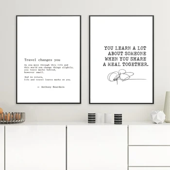 

Anthony Bourdain Foodie Quotes Posters and Prints Kitchen Wall Decor ,Cooking Saying Canvas Painting Restaurant Art Decoration