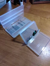 Caja de almacenamiento clara de 10/20/30 ranuras para broca de taladro eléctrico, soporte para limas rotativas, contenedor, accesorio herramienta de exhibición de uñas