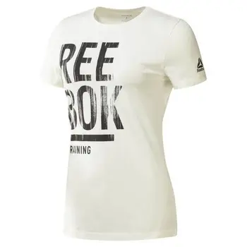 

Women’s Short Sleeve T-Shirt Reebok Training Split Tee White