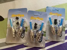FORAUTO-luz LED para rueda de coche, 2 uds., tapa de válvula de neumático, linterna decorativa, tapa de válvula de neumático, lámpara de neón con radios de Flash