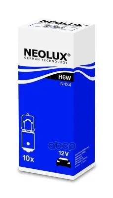 Лампа H6w 12v Bax9s 5xfs10 Neolux арт. N434 | Бытовая техника