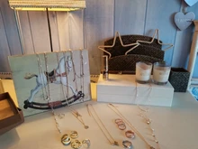 Gargantilla de color dorado para mujer, colgante de cadena con borla, Luna y Estrella, collares y colgantes, gargantillas de terciopelo, joyería