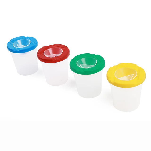 1/2/3 db Gyermekek Nincs Kiömlött Pohár Mosás Vödör Számára Akvarell Olaj Gouache Akrilfestés Művészeti Ellátás - Image 5